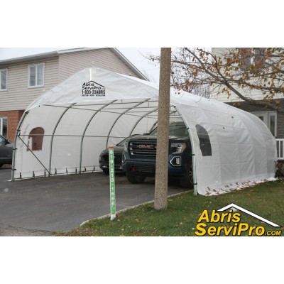 Abri d'auto 20' x 25'