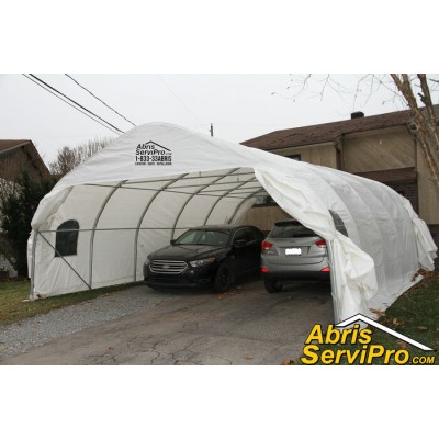 Abri d'auto 20' x 25'