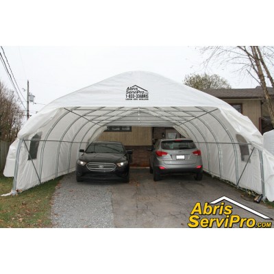 Abri d'auto 20' x 25'