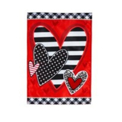 Drapeau de jardin coeur