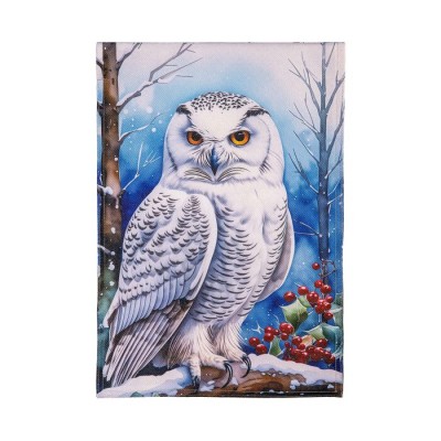 Drapeau avec harfang des neiges