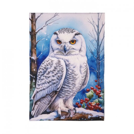 Drapeau avec harfang des neiges