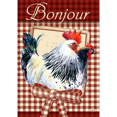 Drapeau décoratif  avec coq