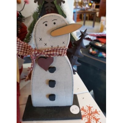 Bonhomme de neige champêtre