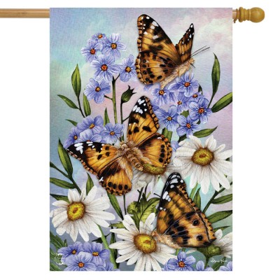 DRAPEAU PAPILLONS MONARQUES