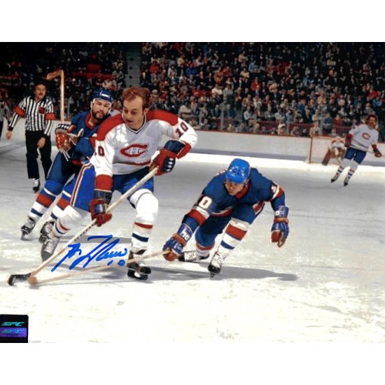 Guy Lafleur photo 8x10 signée (SFC10035)