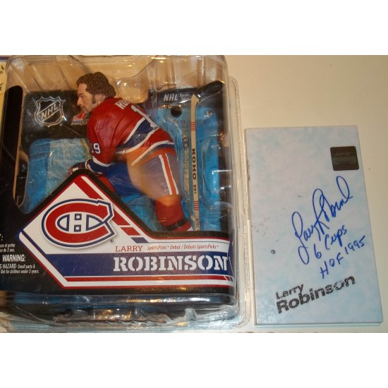 Larry Robinson McFarlane Canadiens de Montréal signée (SFC10186)