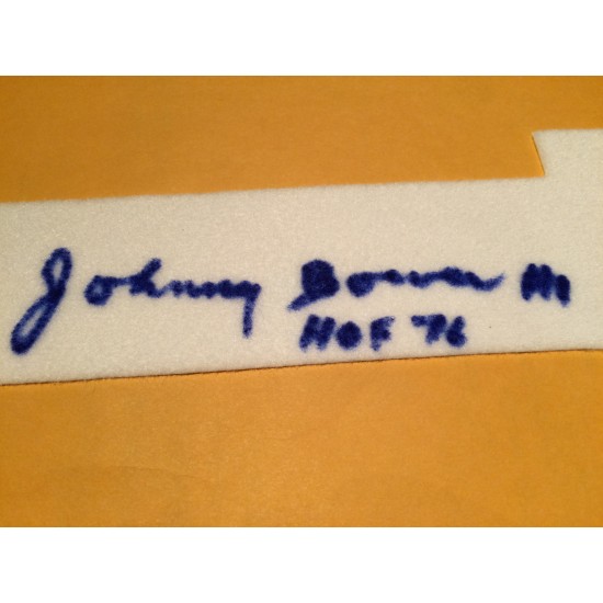 Johnny Bower numéro en feutre/laine signé (SFC10337)