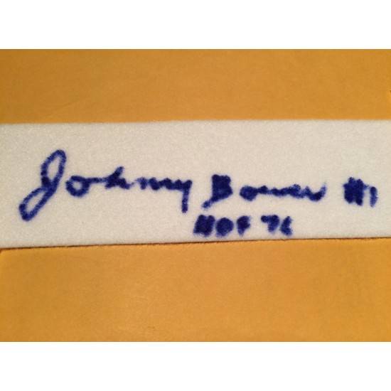 Johnny Bower numéro en feutre/laine signé (SFC10340)