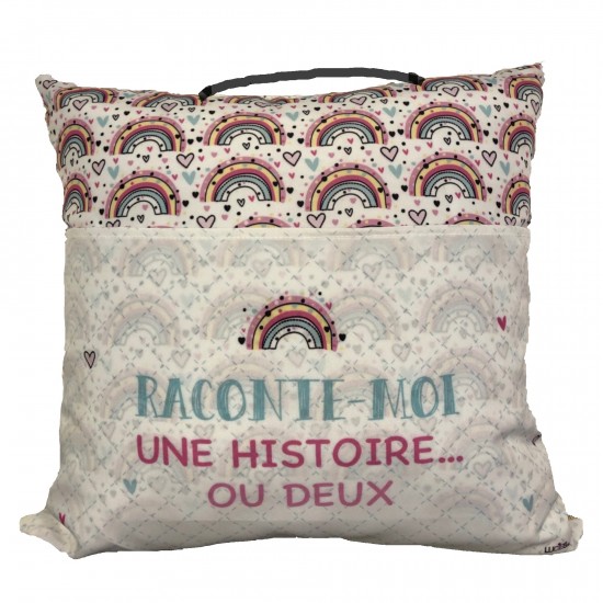 Coussin De lecture Avec Pochette Pour Livres Et...