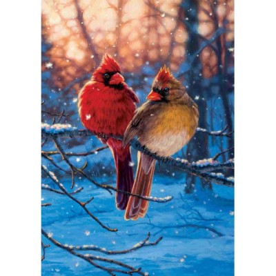 Drapeau décoratif , Cardinal d'hiver