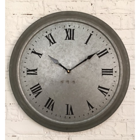  Horloge de Métal Galvaniser /47x9x48 
