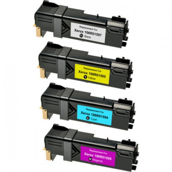 Ensemble complet de 4 cartouches laser Xerox 106R01594/95/96/97 compatible 