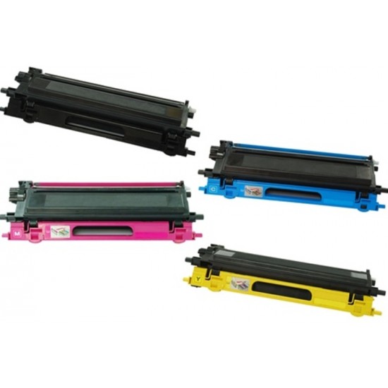 Ensemble complet de 4 cartouches laser Brother TN 115 compatibles