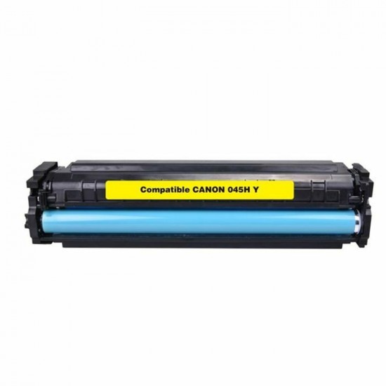 Cartouche laser Canon 045H (1243C001) haute capacité compatible jaune