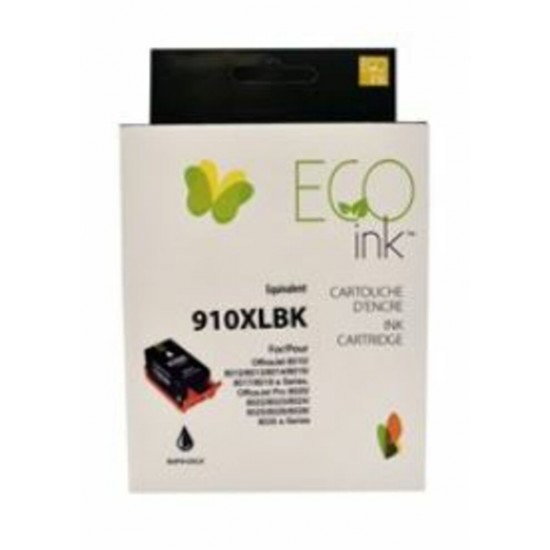 Cartouche à jet d'encre HP 910XL (3YL65AN) haute capacité, remise à neuf, noir