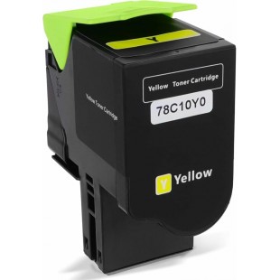 Cartouche laser Lexmark 78C10Y0 compatible, jaune