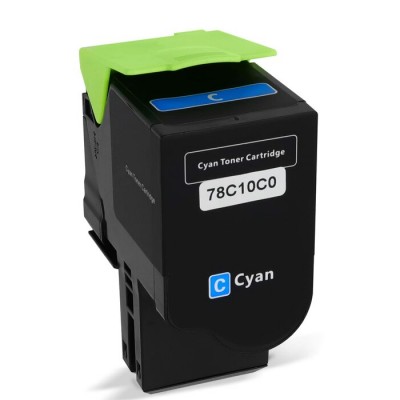 Cartouche laser Lexmark 78C10C0 compatible, cyan 