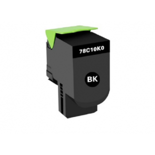 Cartouche laser Lexmark 78C10K0 compatible, noir  