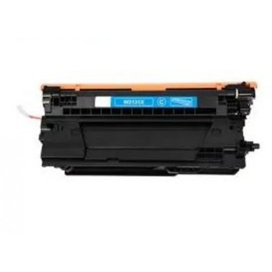 Cartouche laser HP W2131X (213X) haute capacité compatible cyan
