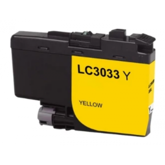 Cartouche à jet d'encre  Brother LC-3033 extra haute capacité compatible jaune