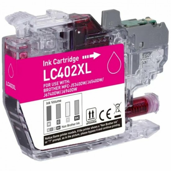 Cartouche à jet d'encre  Brother LC 402XL haute capacité compatible magenta 