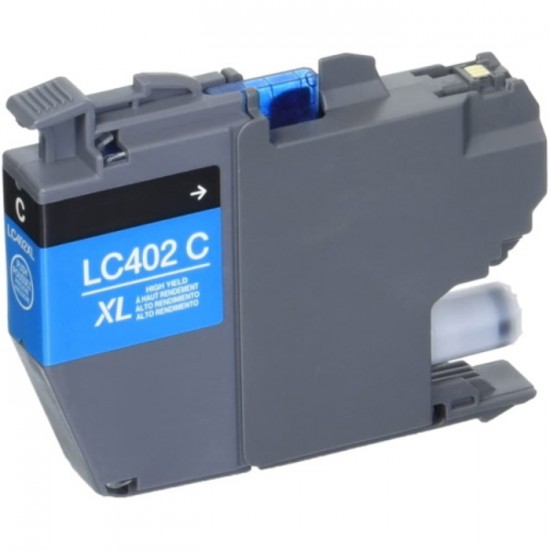 Cartouche à jet d'encre  Brother LC 402XL haute capacité compatible cyan