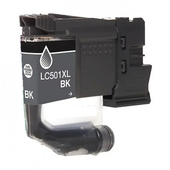 Cartouche à jet d'encre  Brother LC 501XL haute capacité compatible noir 