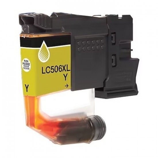 Cartouche à jet d'encre  Brother LC 506XL haute capacité compatible jaune