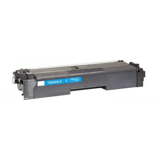Cartouche laser Brother TN635XL haute capacité compatible cyan