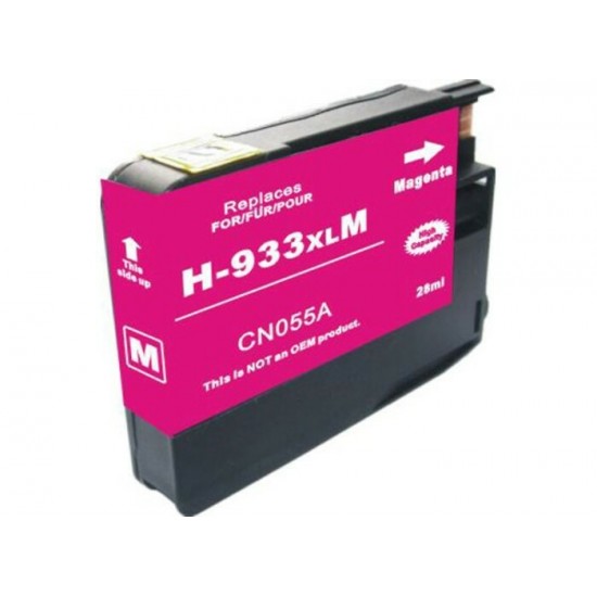 Cartouche à jet d'encre HP 933XL (CN055AN) haute capacité compatible magenta