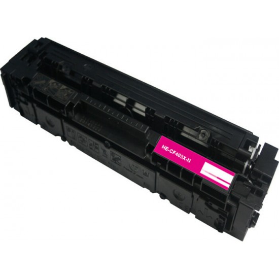 Cartouche laser HP CF403X (201X) haute capacité, compatible, magenta