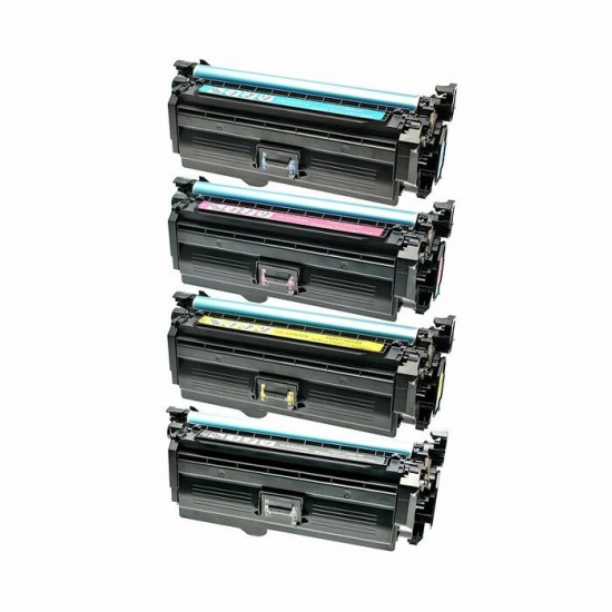 Ensemble complet de 4 cartouches laser HP CE264X-CF031A-CF032A-CF033A (646X / 646A) compatibles