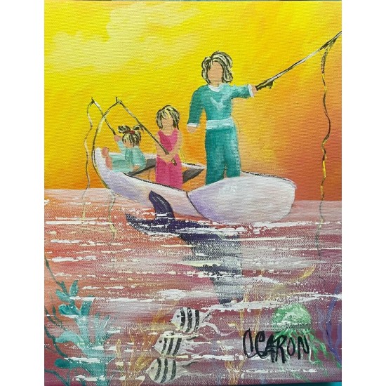 À la pêche avec maman