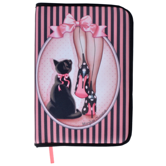 Liseuse petit format Dezango Chat noir et Talons Hauts