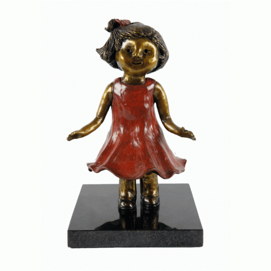 Sculpture en bronze Virevolte ma jolie - Ginette...