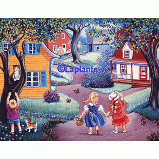 Carte de souhaits -  Copine pour la vie - Ginette...