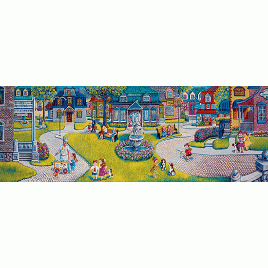 GICLÉE-19 Le p'tit quartier des grosses affaires - Ginette Laplante