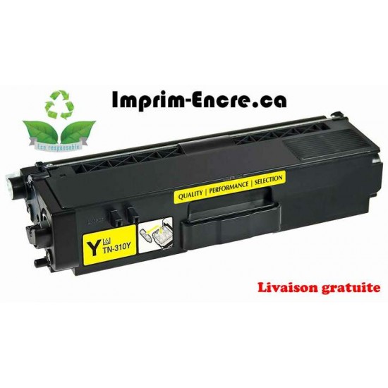 Brother toner TN-310Y jaune originale ( OEM ) remise à neuf de très haute qualité - 1,500 pages