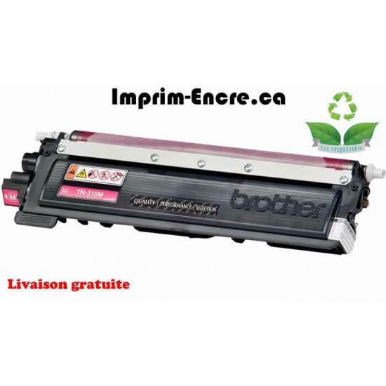 Brother toner TN-210M magenta originale ( OEM ) remise à neuf de très haute qualité - 1,400 pages