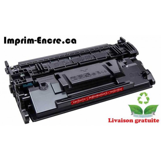 HP toner CF287A ( 87A ) noire MICR originale ( OEM ) remise à neuf de très haute qualité - 9,000 pages