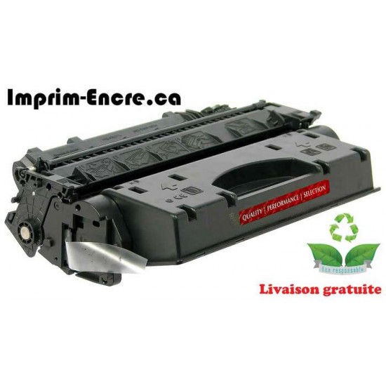 HP toner CE505X ( 05X ) noire MICR originale ( OEM ) remise à neuf de très haute qualité - 6,500 pages