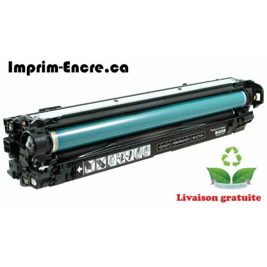HP toner CE270A ( 650A ) noir originale ( OEM ) remise à neuf de très haute qualité - 13,500 pages
