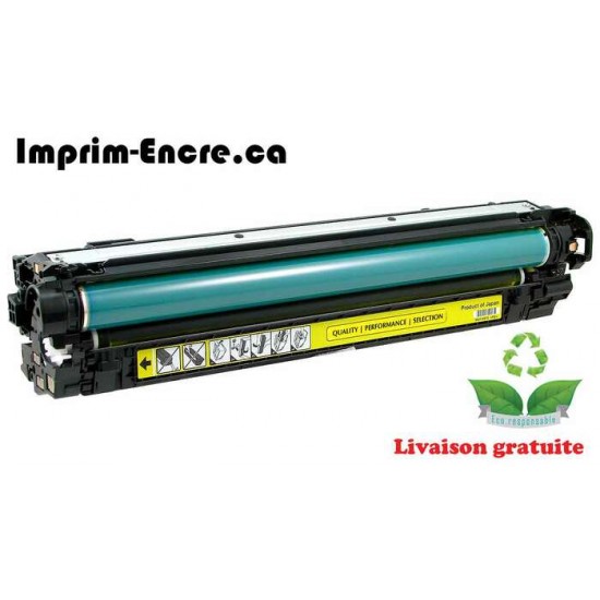 HP toner CE272A ( 650A ) jaune originale ( OEM ) remise à neuf de très haute qualité - 15,000 pages