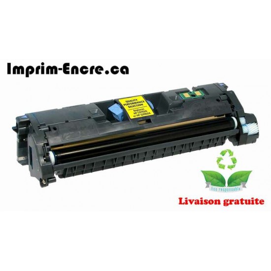 HP toner C9702A ( 121A ) jaune originale ( OEM ) remise à neuf de très haute qualité - 4,000 pages
