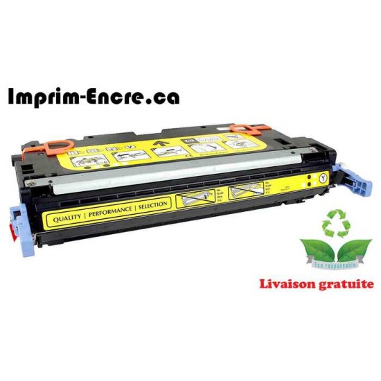 HP toner Q7582A ( 503A ) jaune originale ( OEM ) remise à neuf de très haute qualité - 6,000 pages