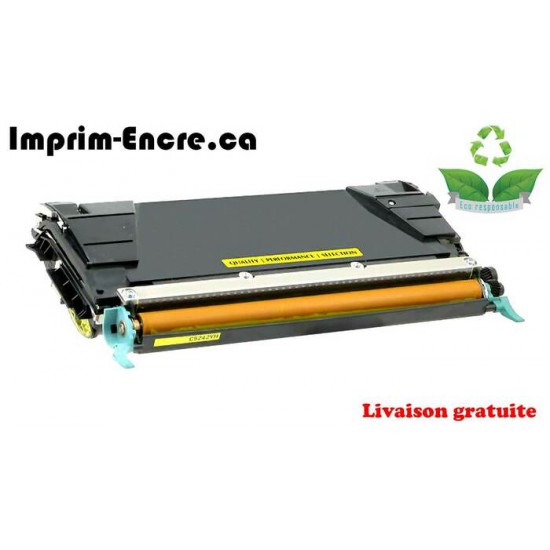 Lexmark toner C5200YS / C5220YS / C5240YS / C5340YS jaune originale ( OEM ) remise à neuf de très haute qualité - 5,000 pages 