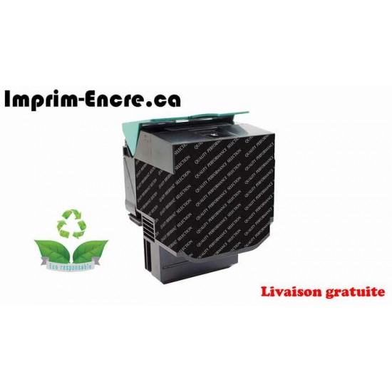 Lexmark toner 80C1HK0 - 801HK noire remise à neuf...