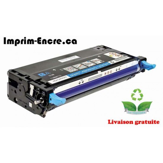 Dell toner 330-1199 / G483F / 330-1194 / G479F cyan remise à neuf de très haute qualité - 9,000 pages