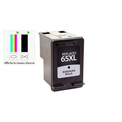 Encre HP ( 65XL ) noire originale ( OEM ) remise...